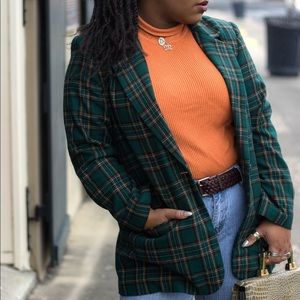 Vintage plaid blazer